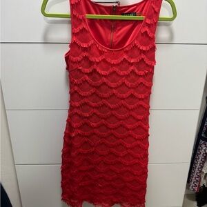 Guess Scarlet Fringe Mini Dress